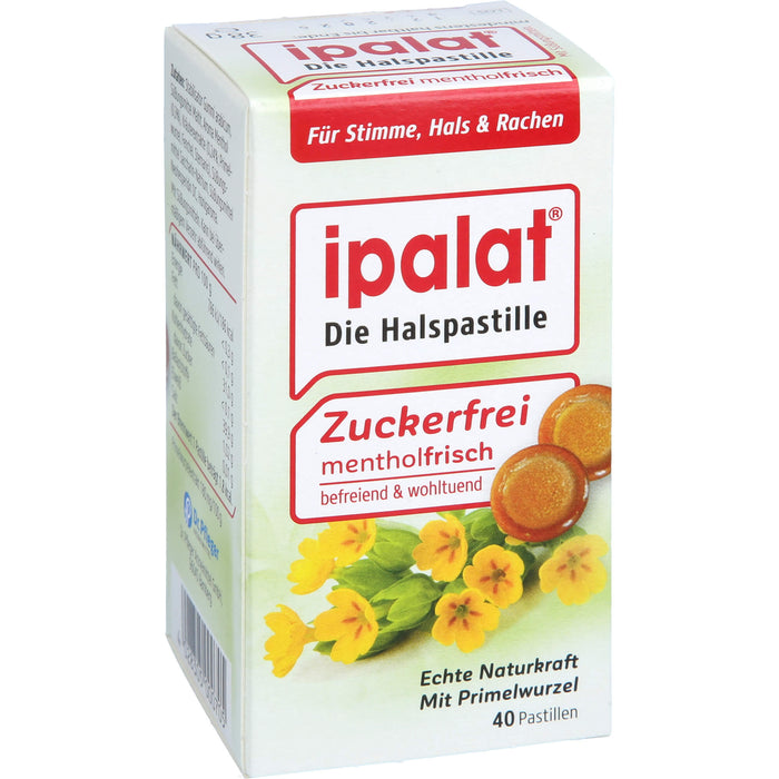 ipalat Halspastillen zuckerfrei, 40 pcs. Pastilles