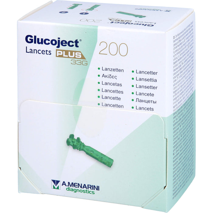 Glucoject Lancets PLUS 33G, 200 St LAN