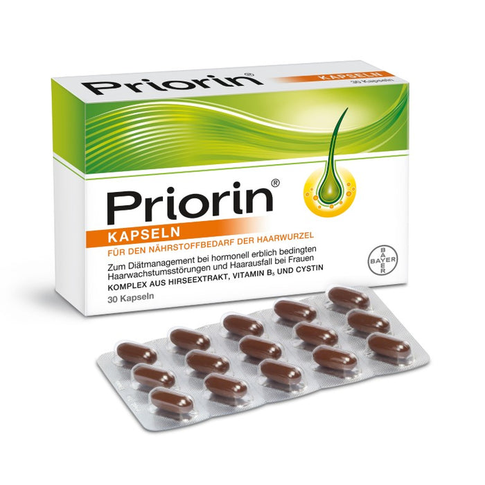 Priorin Kapseln für den Nährstoffbedarf der Haarwurzel, 30 pc Capsules