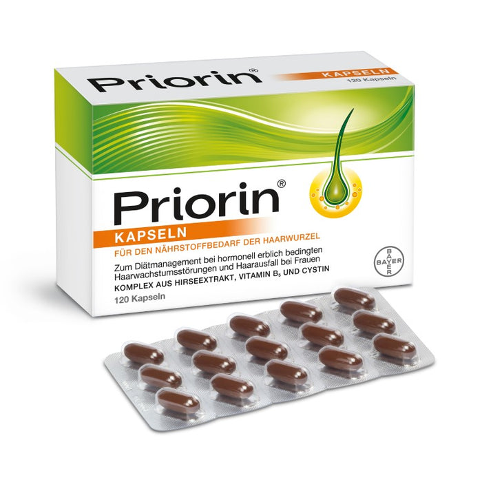 Priorin Kapseln für den Nährstoffbedarf der Haarwurzel, 120 pc Capsules