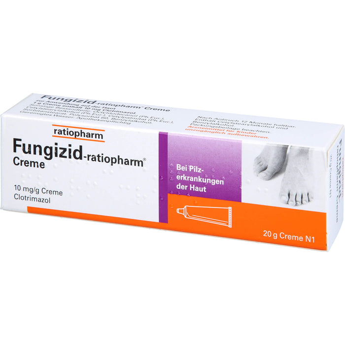 Fungizid-ratiopharm Creme bei Pilzerkrankungen der Haut, 20 g Crème