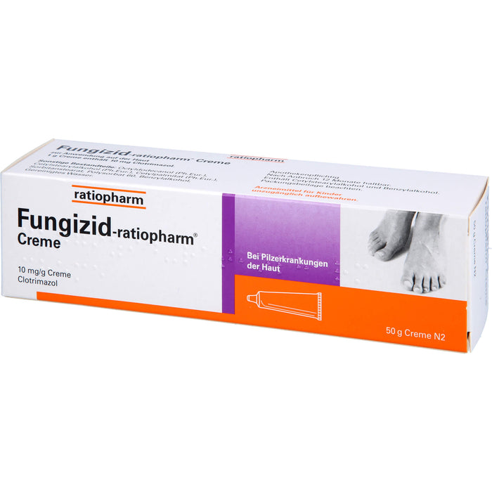 Fungizid-ratiopharm Creme bei Pilzerkrankungen der Haut, 50 g Creme