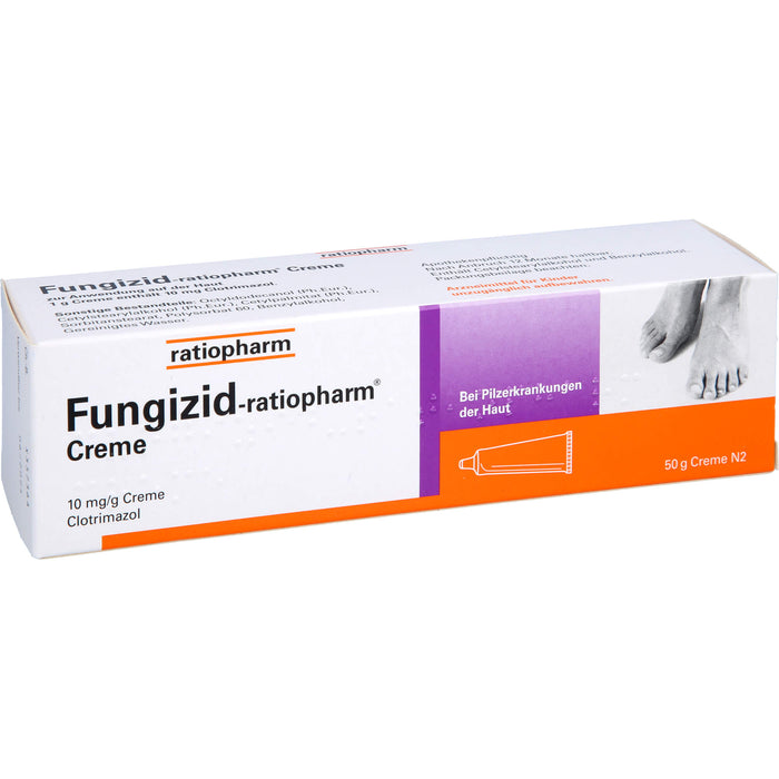 Fungizid-ratiopharm Creme bei Pilzerkrankungen der Haut, 50 g Creme