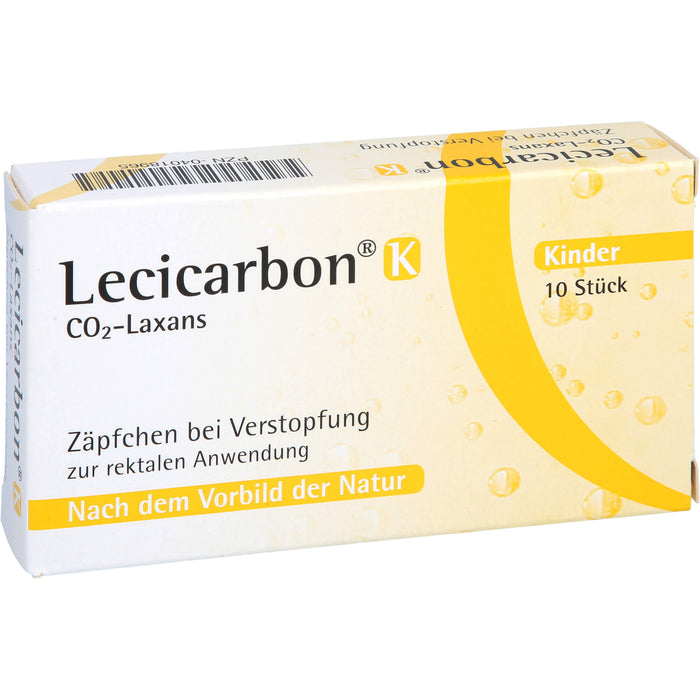 Lecicarbon K CO2-Laxans (Kinderzäpfchen), 10 St. Zäpfchen