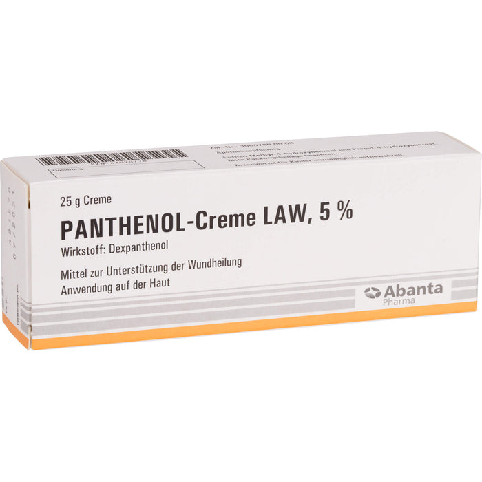 Panthenol-Creme LAW 5 % zur Unterstützung der Wundheilung, 25 g Cream