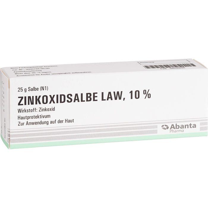 Zinkoxidsalbe LAW 10 % Hautprotektivum, 25 g Ointment