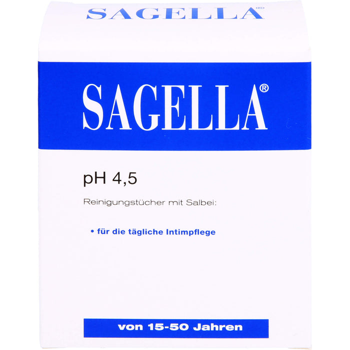 SAGELLA pH 4,5 Intim-Reinigungstücher, 10 pcs. Cloths