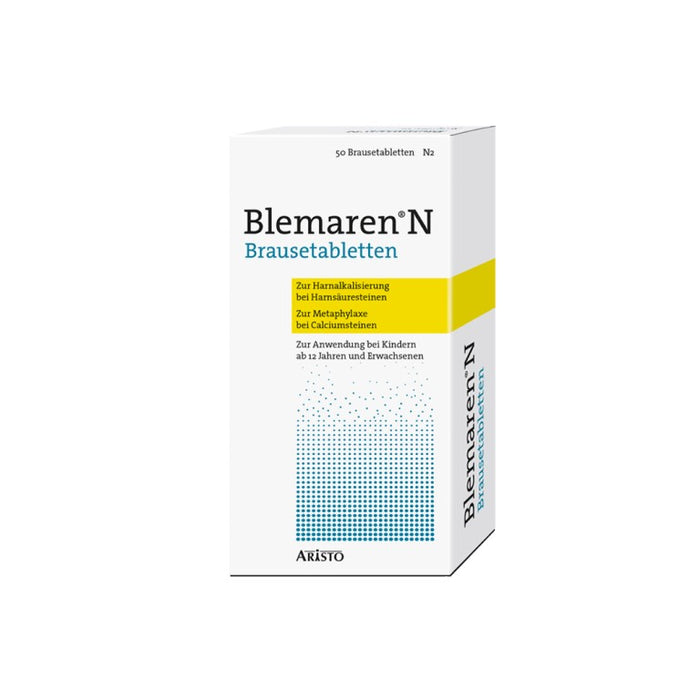 Blemaren N Brausetabletten zur Harnalkalisierung bei Harnsäuresteinen, 50 pc Tablettes