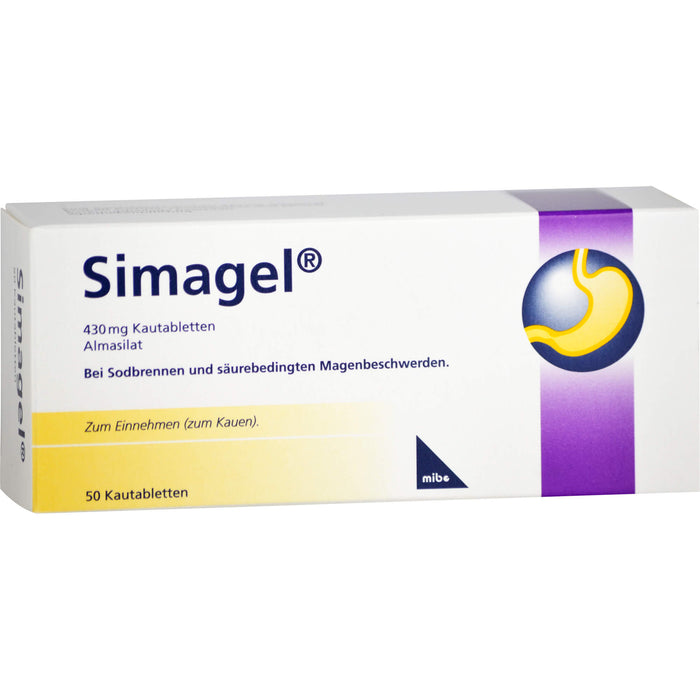 Simagel 430 mg Kautabletten, 50 St KTA