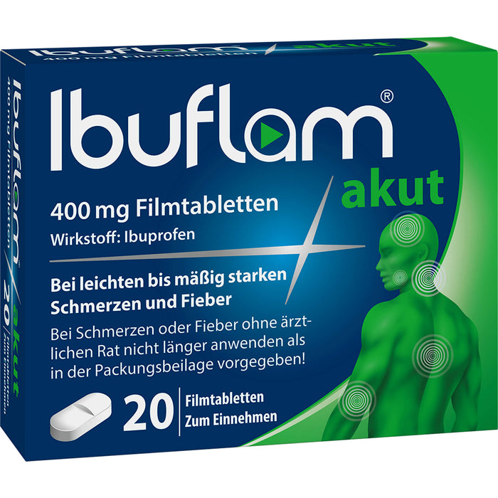 Ibuflam akut 400 mg Filmtabletten, 20 pc Tablettes