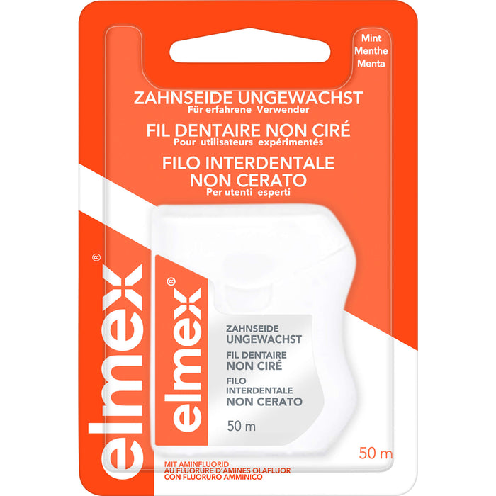 elmex Zahnseide ungewachst mit Aminfluorid, 1 St. Zahnseide