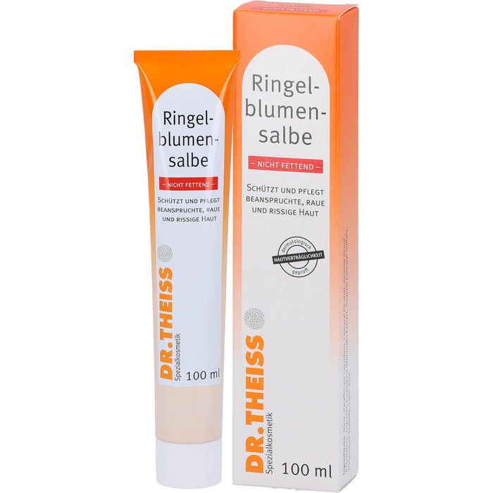 Dr.Theiss Ringelblumen Salbe, schützt und pflegt beanspruchte, raue und rissige Haut, 100 ml Salbe