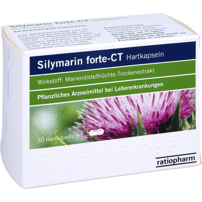 Silymarin forte-CT Hartkapseln, 30 St HKP