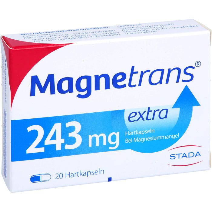 Magnetrans extra 243 mg Hartkapseln bei Magnesiummangel, 20 St. Kapseln