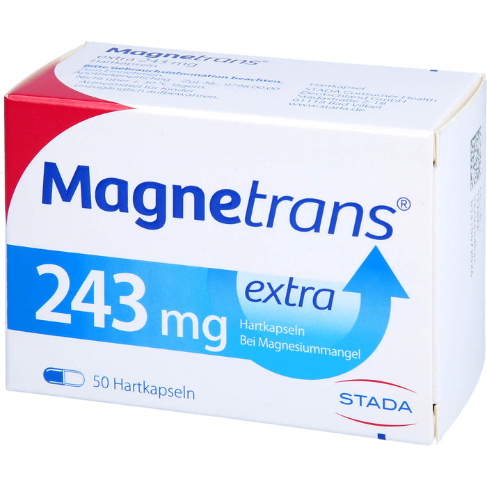 Magnetrans extra 243 mg Hartkapseln bei Magnesiummangel, 50 pcs. Capsules