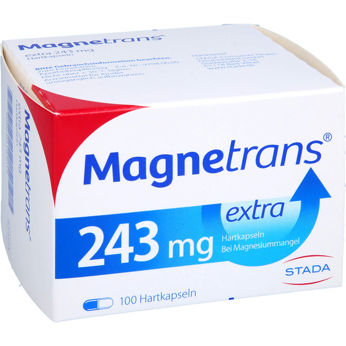 Magnetrans extra 243 mg Hartkapseln bei Magnesiummangel, 100 St. Kapseln