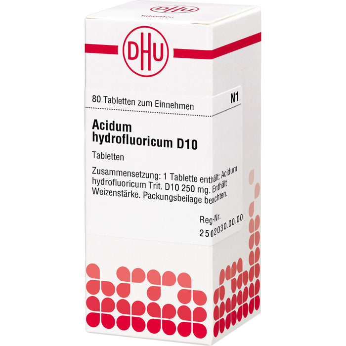 DHU Acidum hydrofluoricum D10 Tabletten, 80 St. Tabletten