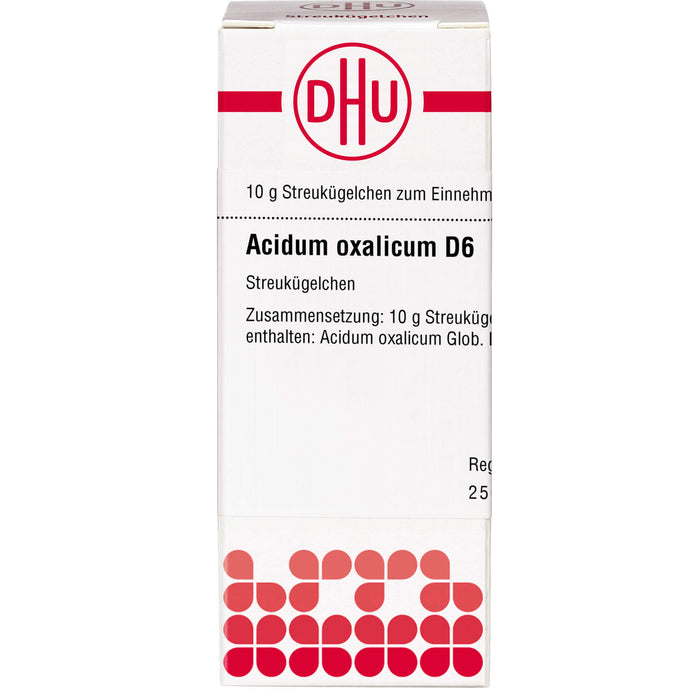 DHU Acidum oxalicum D6 Streukügelchen, 10 g Globules