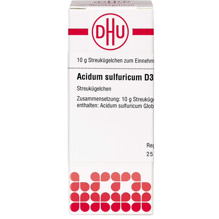 DHU Acidum sulfuricum D30 Streukügelchen, 10 g Globules