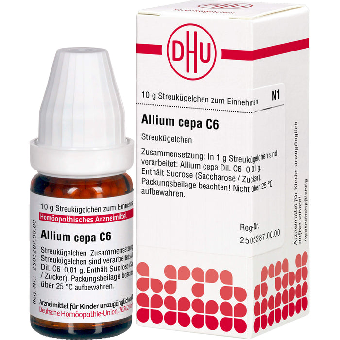 DHU Allium cepa C6 Streukügelchen, 10 g Globuli