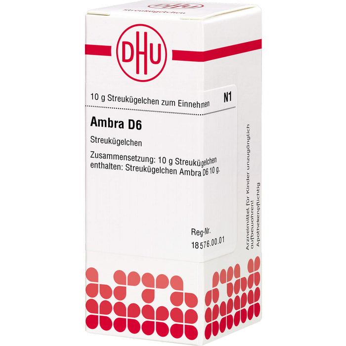 DHU Ambra D6 Streukügelchen, 10 g Globuli