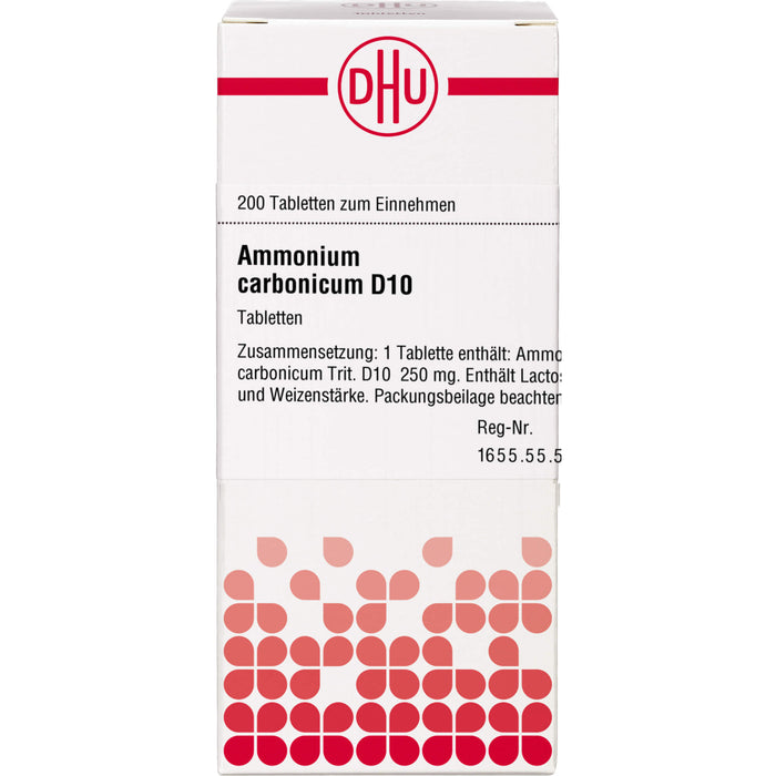 Ammonium carbonicum D10 DHU Tabletten, 200 St. Tabletten