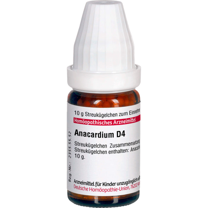 DHU Anacardium D4 Streukügelchen, 10 g Globules