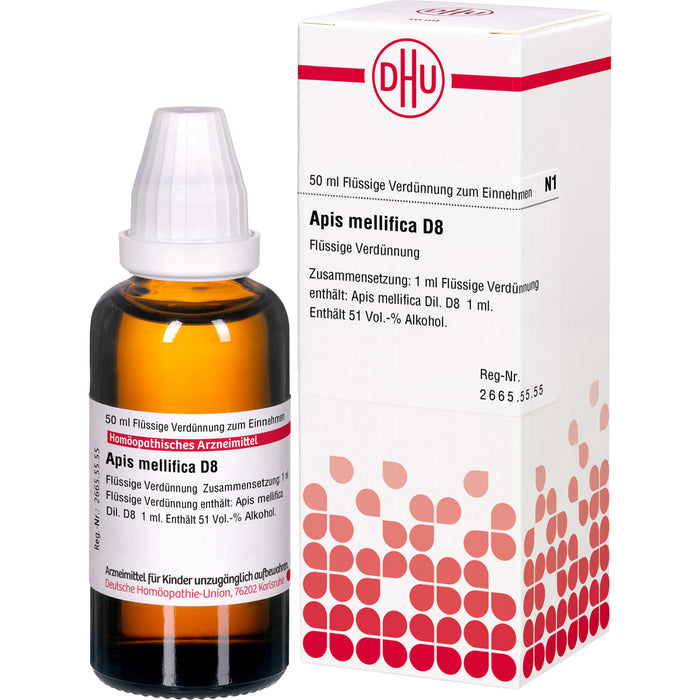 Apis mellifica D8 DHU Dilution, 50 ml Lösung