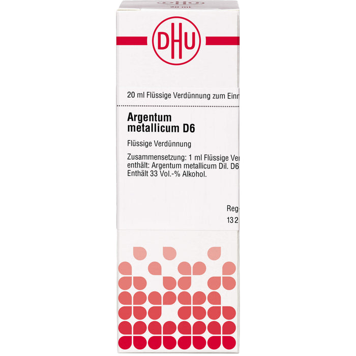 DHU Argentum metallicum D 6 Streukügelchen, 20 ml Lösung