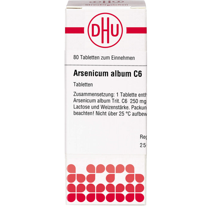 DHU Arsenicum album C6 Tabletten, 80 pc Tablettes