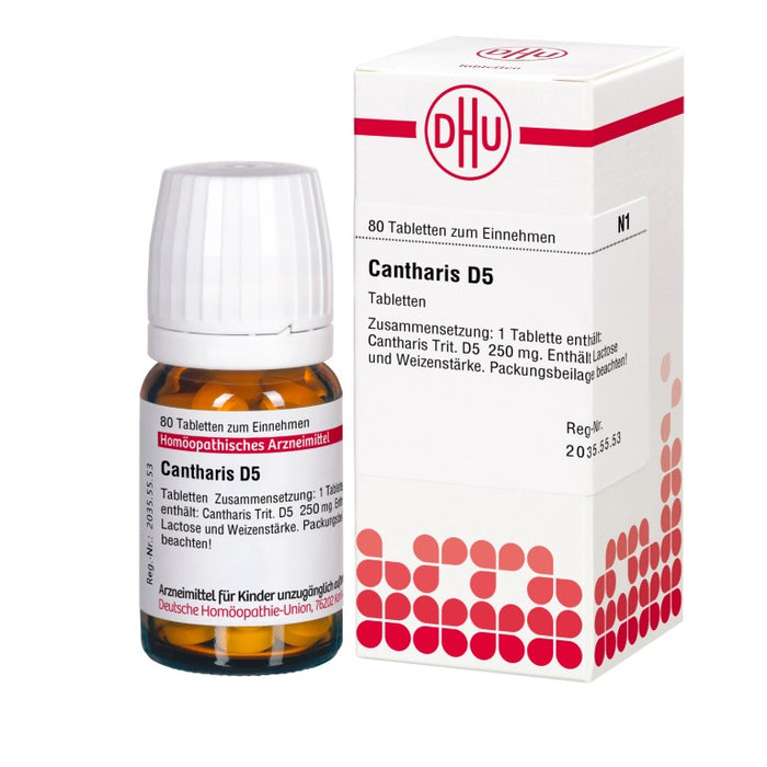 DHU Cantharis D5 Tabletten, 80 pcs. Tablets