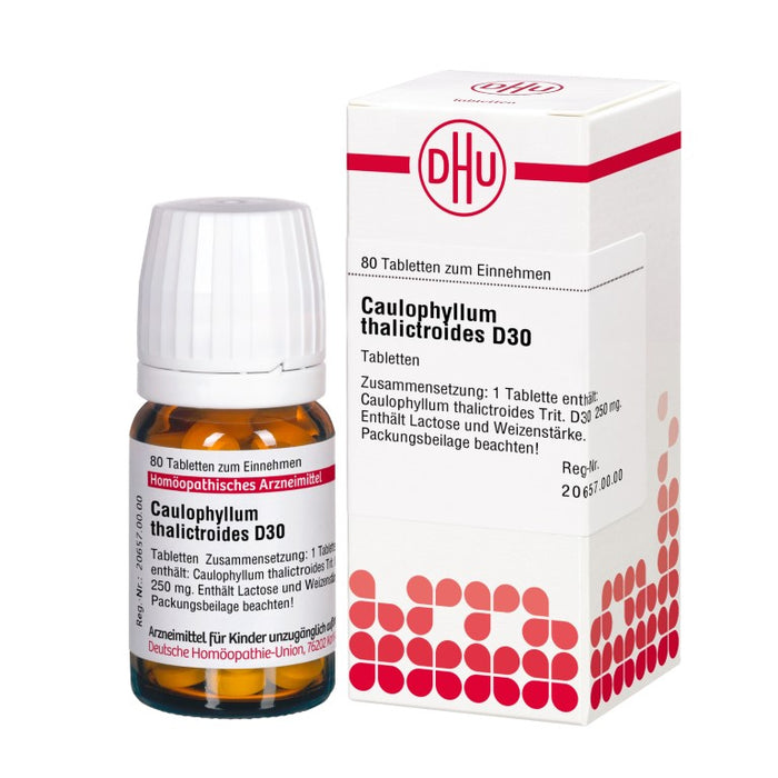 Caulophyllum thalictroides D30 DHU Tabletten, 80 St. Tabletten