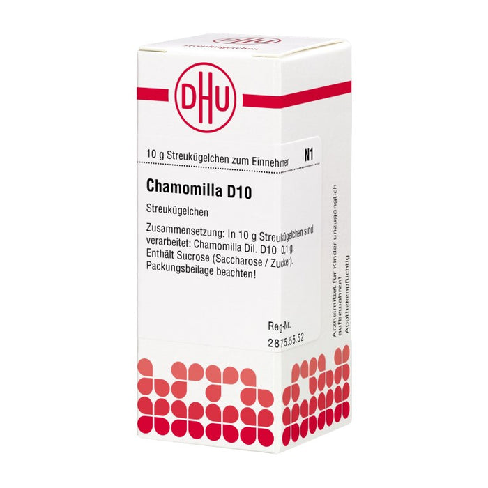 DHU Chamomilla D10 Streukügelchen, 10 g Globuli