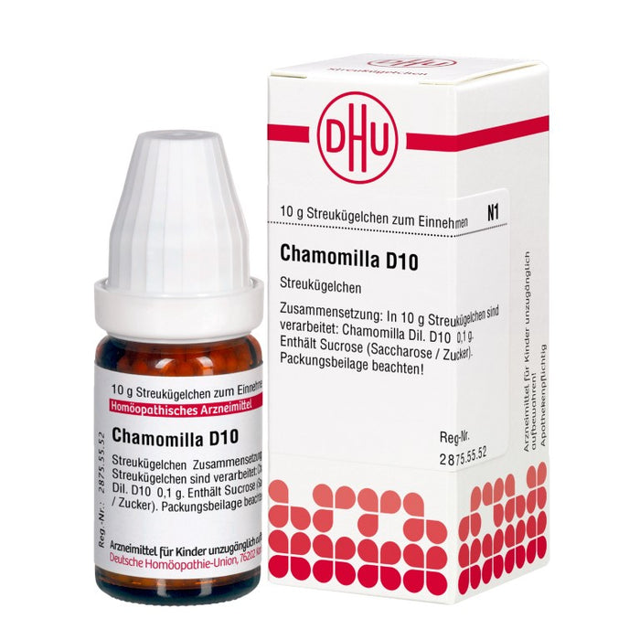 DHU Chamomilla D10 Streukügelchen, 10 g Globuli