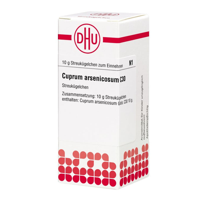 Cuprum arsenicosum C30 DHU Globuli, 10 g Globuli