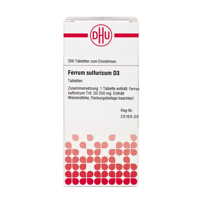 DHU Ferrum sulfuricum D3 Tabletten, 200 St. Tabletten