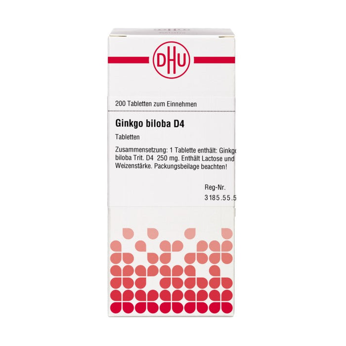 DHU Ginkgo biloba D4 Tabletten, 200 St. Tabletten