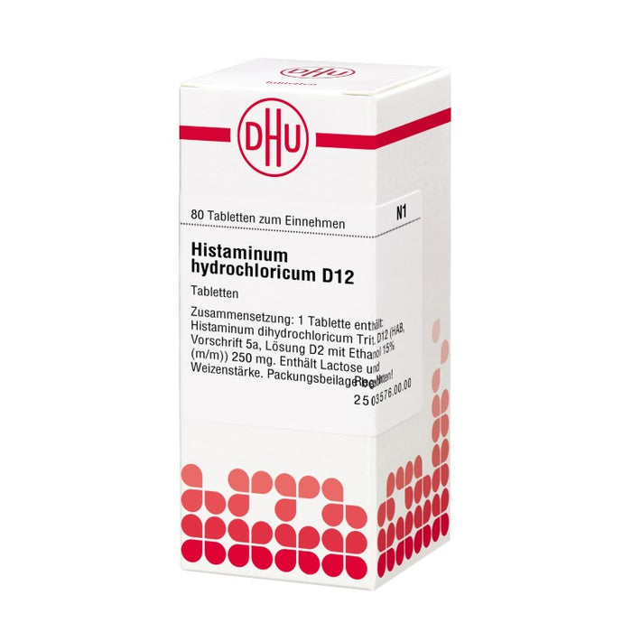 DHU Histaminum hydrochloricum D12 Tabletten, 80 St. Tabletten