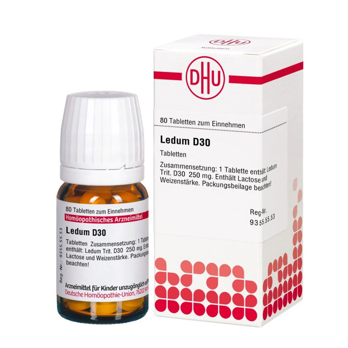 DHU Ledum D30 Tabletten, 80 St. Tabletten