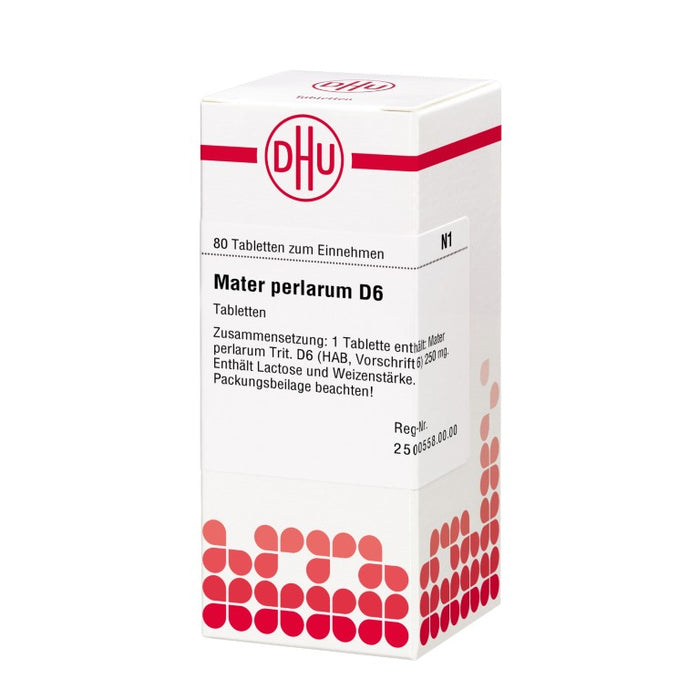 Mater perlarum D6 DHU Tabletten, 80 St. Tabletten