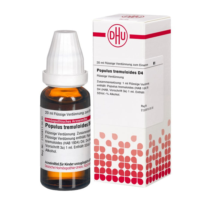 DHU Populus tremuloides D4 Dilution, 20 ml Lösung