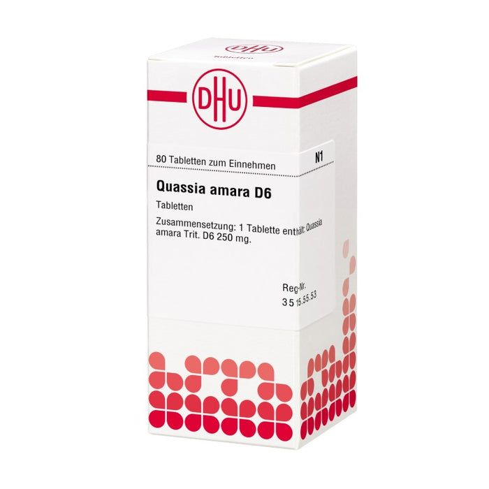 DHU Quassia D6 Tabletten, 80 pc Tablettes