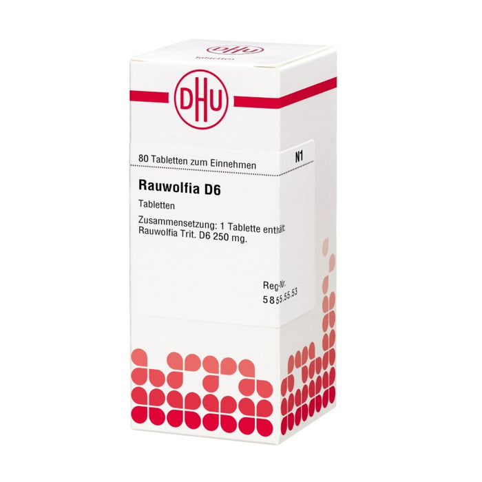 Rauwolfia D6 DHU Tabletten, 80 St. Tabletten