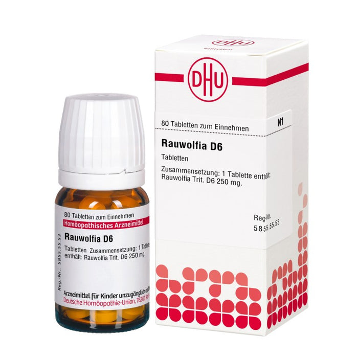 Rauwolfia D6 DHU Tabletten, 80 St. Tabletten