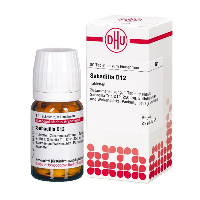 Sabadilla D12 DHU Tabletten, 80 St. Tabletten