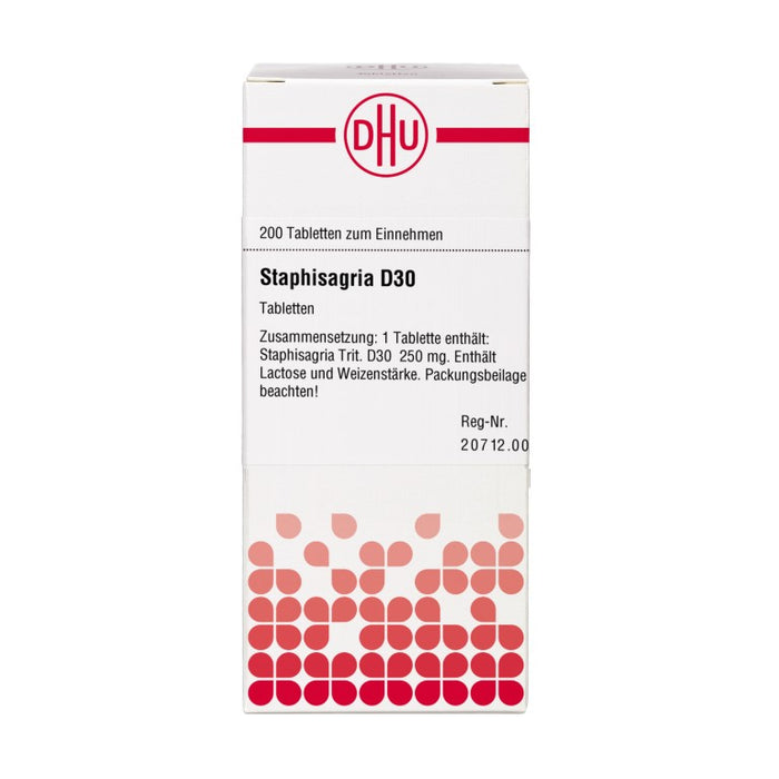 DHU Staphisagria D30 Tabletten, 200 St. Tabletten