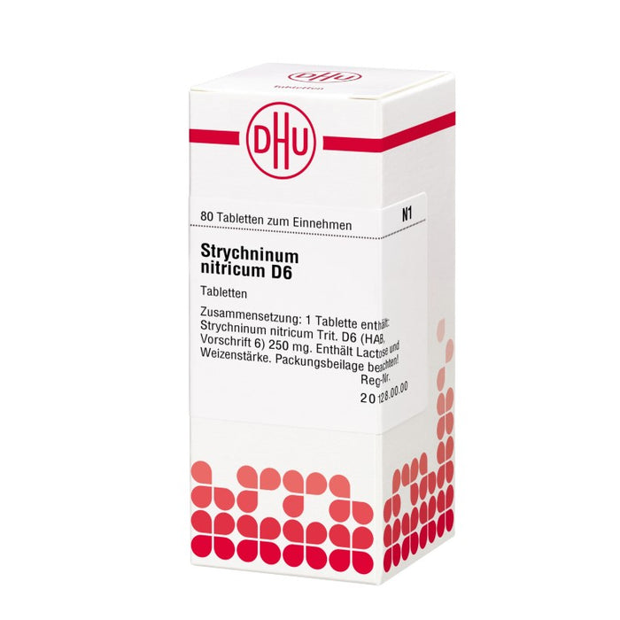 DHU Strychninum nitricum D6 Tabletten, 80 pc Tablettes