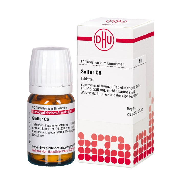 DHU Sulfur C6 Tabletten, 80 St. Tabletten