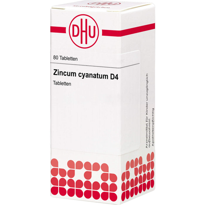 DHU Zincum cyanatum D4 Tabletten, 80 St. Tabletten