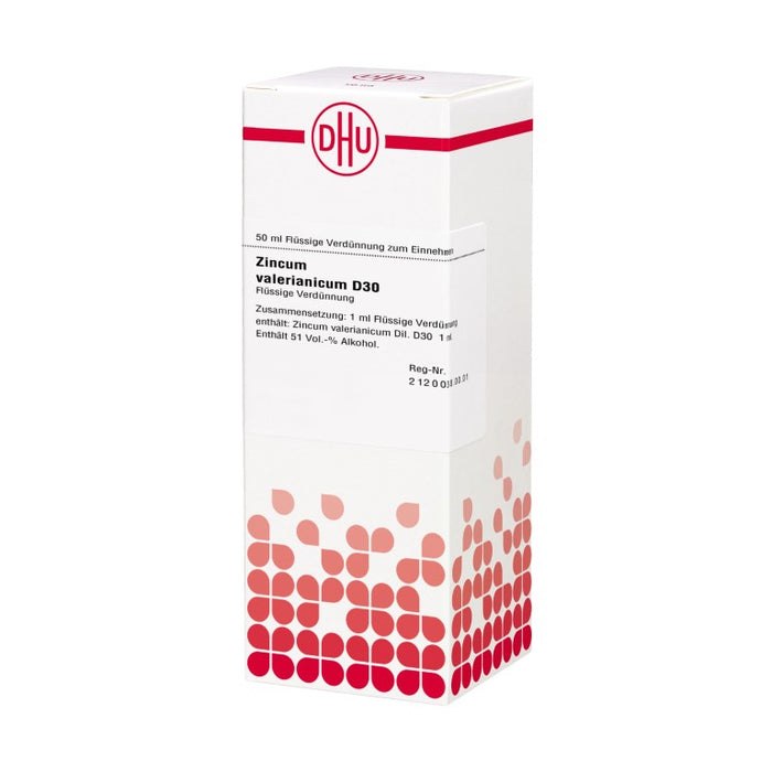 DHU Zincum valerianicum D30 Dilution, 50 ml Lösung